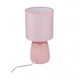 Светильник настольный JH2-02-pk E14 IP20 130х130х255мм керамика; ткань; PVC-пластик роз. JazzWay 5062337