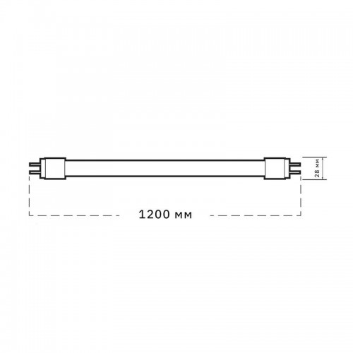 Лампа светодиодная PLED T8-1200GL 30Вт T8 матовая 4000К G13 FROST JazzWay 5066052