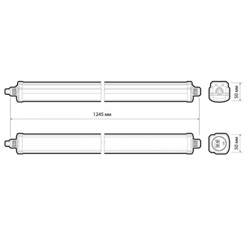 Светильник светодиодный PWP-C7 PRO 1200 36Вт 3000К/4000К/6500К IP65 5400лм ДСП 3CCT влагозащ. с переключением цветовой температуры Pro+ JazzWay 5068834