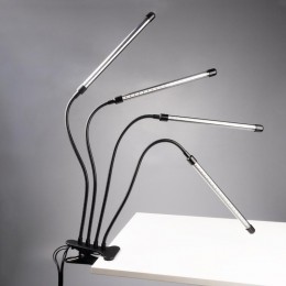 Светильник светодиодный «КРИСТАЛЛ» CTL2-USB-bl Agro для растений спектр 4 плафона по 10Вт на прищепке пульт на шнуре IP40 красн./син. ФАZА 5068810