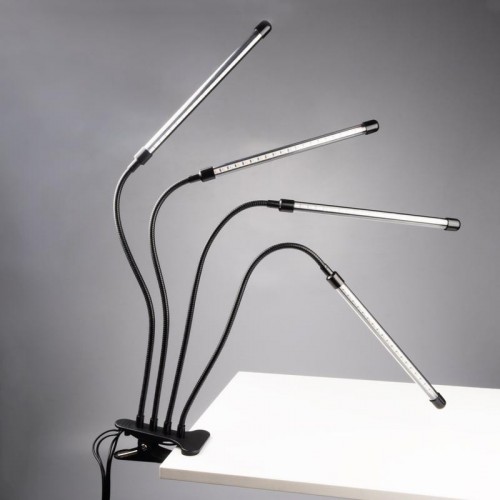 Светильник светодиодный «КРИСТАЛЛ» CTL2-USB-bl Agro для растений спектр 4 плафона по 10Вт на прищепке пульт на шнуре IP40 красн./син. ФАZА 5068810