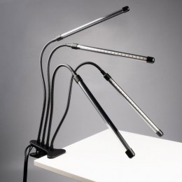 Светильник светодиодный «КРИСТАЛЛ» CTL2-USB-bl Agro для растений спектр 4 плафона по 10Вт на прищепке пульт на шнуре IP40 красн./син. ФАZА 5068810