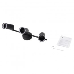 Светильник PCL-0103 3xGU10 IP20 230В BL настен./потолочн. декор. под лампу JazzWay 5066427