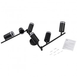 Светильник PCL-0306 6xGU10 IP20 230В BL настен./потолочн. декор. под лампу JazzWay 5066601