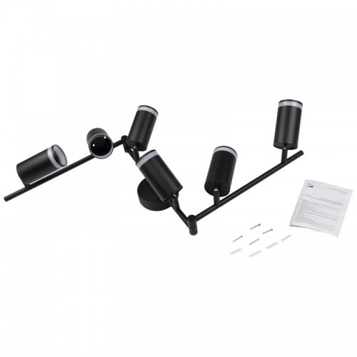 Светильник PCL-0306 6xGU10 IP20 230В BL настен./потолочн. декор. под лампу JazzWay 5066601