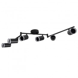 Светильник PCL-0306 6xGU10 IP20 230В BL настен./потолочн. декор. под лампу JazzWay 5066601