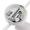 Светильник PCL-0403 3xGU10 IP20 230В WH настен./потолочн. декор. под лампу JazzWay 5066663