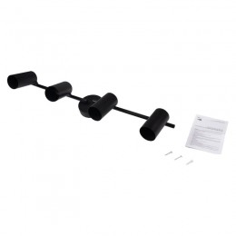 Светильник PCL-0504 4xGU10 IP20 230В BL настен./потолочн. декор. под лампу JazzWay 5066724