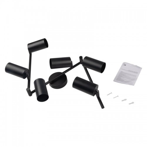 Светильник PCL-0606 6xGU10 IP20 230В BL настен./потолочн. декор. под лампу JazzWay 5066762