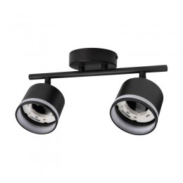 Светильник PCL-0702 max 20Вт (каждая лампа) 2xGX53 IP20 230В BL настен./потолочн. декор. под лампу JazzWay 5066809