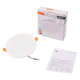 Светильник светодиодный PLED DL7 10Вт 6500К IP54 850лм WH встраив. бел. Pro JazzWay 5069046