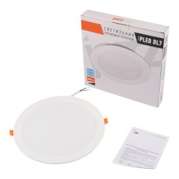 Светильник светодиодный PLED DL7 24Вт 6500К IP54 2040лм WH встраив. бел. Pro JazzWay 5069121
