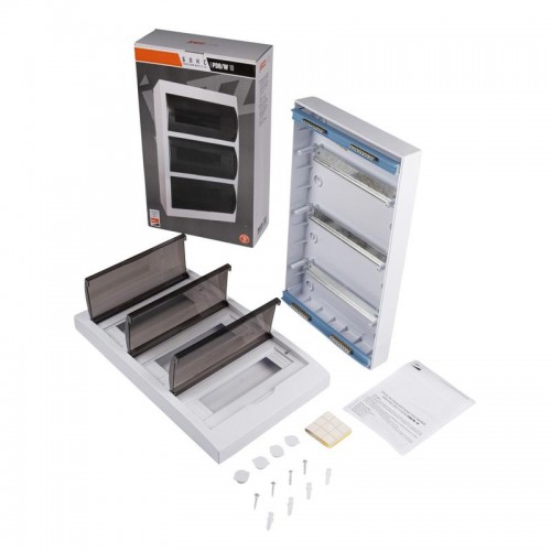 Бокс модульный накладной PDB/W 1036 WH (ЩРН-П-36) IP41 пластик. Pro JazzWay 5071704