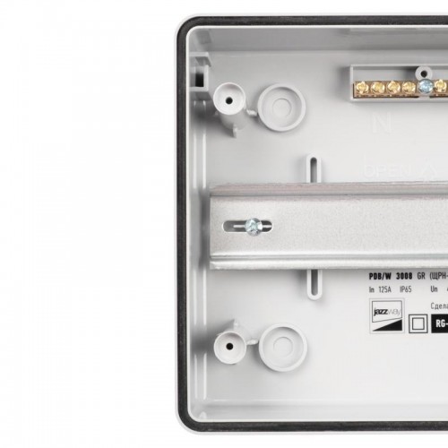 Бокс модульный накладной PDB/W 3008 GR (ЩРН-ПГ- 8) IP65 пластик. Pro JazzWay 5071988