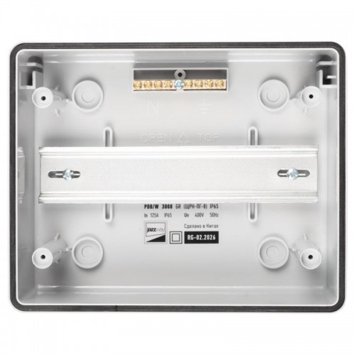 Бокс модульный накладной PDB/W 3008 GR (ЩРН-ПГ- 8) IP65 пластик. Pro JazzWay 5071988