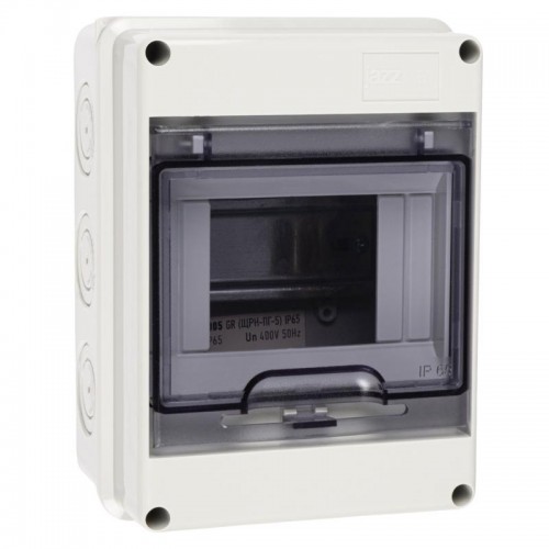 Бокс модульный накладной PDB/W 4005 GR (ЩРН-ПГ- 5) IP65 пластик. Pro JazzWay 5072053
