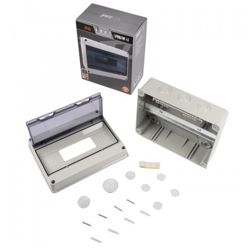 Бокс модульный накладной PDB/W 4012 GR (ЩРН-ПГ-12) IP65 пластик. Pro JazzWay 5072084