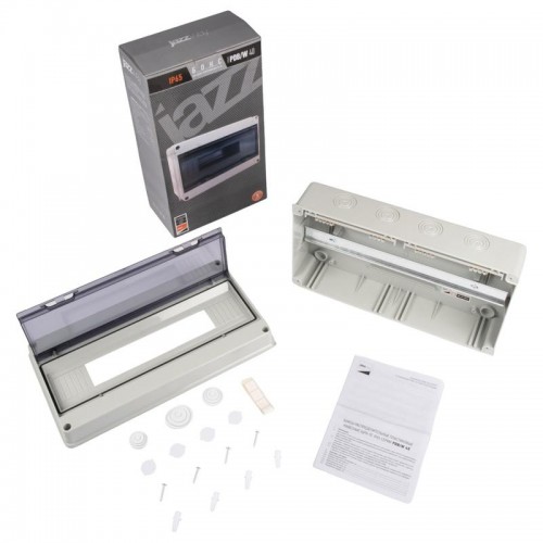 Бокс модульный накладной PDB/W 4018 GR (ЩРН-ПГ-18) IP65 пластик. Pro JazzWay 5072121