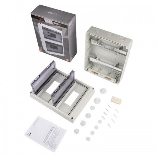 Бокс модульный накладной PDB/W 4024 GR (ЩРН-ПГ-24) IP65 пластик. Pro JazzWay 5072145