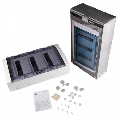Бокс модульный накладной PDB/W 4036 GR (ЩРН-ПГ-36) IP65 пластик. Pro JazzWay 5072169