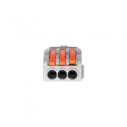 Клемма монтажная СМК PTC-1P 4213 BL/3 450В 32А 0.08-2.5(4.0)кв.мм JazzWay 5073746