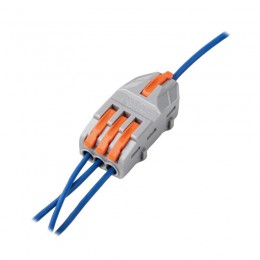 Клемма монтажная СМК PTC-1P 4213 BL/3 450В 32А 0.08-2.5(4.0)кв.мм JazzWay 5073746