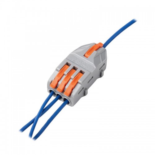 Клемма монтажная СМК PTC-1P 4213 BL/3 450В 32А 0.08-2.5(4.0)кв.мм JazzWay 5073746