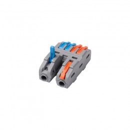 Клемма монтажная СМК PTC-2P 4224 BL/2 450В 32А 0.08-2.5(4.0)кв.мм JazzWay 5073760