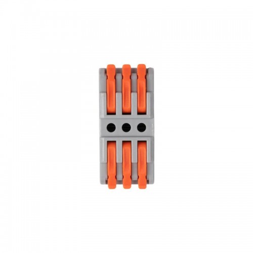 Клемма монтажная СМК PTC-3P 4233 BL/3 450В 32А 0.08-2.5(4.0)кв.мм JazzWay 5073708