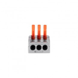 Клемма монтажная СМК PTC-3P 4233 BL/3 450В 32А 0.08-2.5(4.0)кв.мм JazzWay 5073708