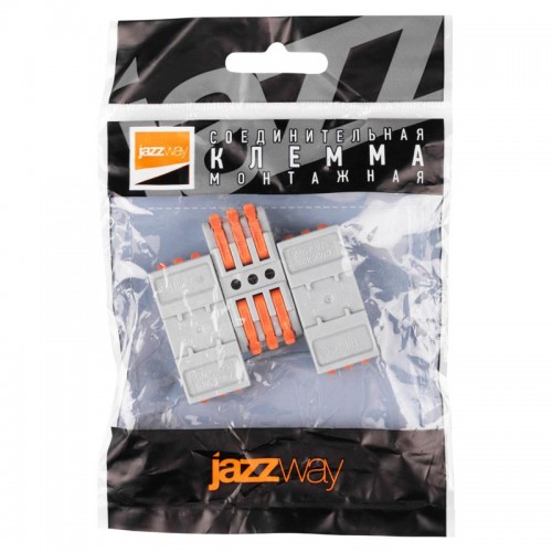Клемма монтажная СМК PTC-3P 4233 BL/3 450В 32А 0.08-2.5(4.0)кв.мм JazzWay 5073708