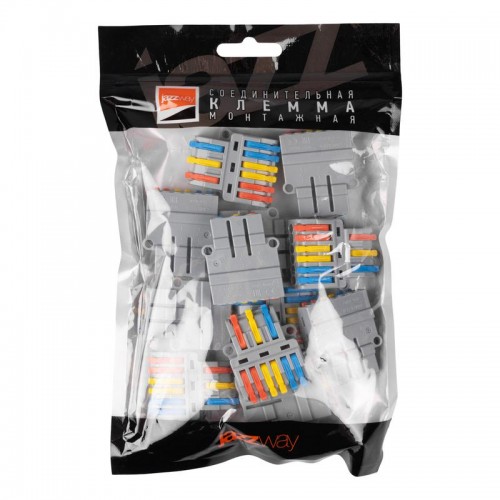 Клемма монтажная СМК PTC-3P 4236 BL/2 450В 32А 0.08-2.5(4.0)кв.мм JazzWay 5073807