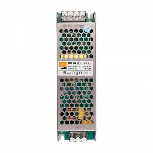 Блок питания для светодиодной ленты 150Вт 12.5А 12В IP20 BSPS метал. JazzWay 3329235A