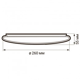 Светильник светодиодный декоративный PPB Starway-2 24Вт 4000К IP20 d260х55 настенно-потолочный бытовой JazzWay 5025479