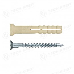 Дюбель-гвоздь 6х40 пот. манжета (нейлон) (уп.150шт) Tech-KREP 101330