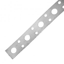 Лента перфорированная прямая 20х0.7 цинк 25м Zitar 141979