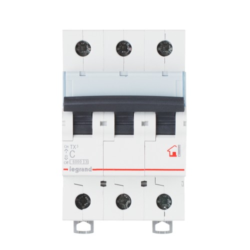 Выключатель автоматический трехполюсный 10А B TX3 6кА/10кА