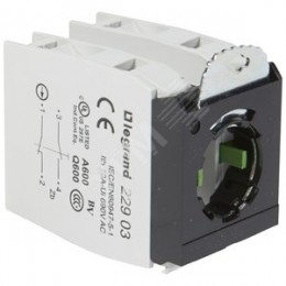 Комплектующий блок для кнопок - Osmoz - для компл. - без подсветки - под винт - 2xН.О./Н.З. + 3-постовой монт. адаптер