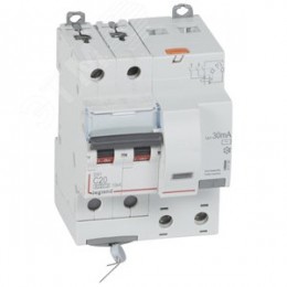 Выключатель автоматический дифференциального тока АВДТ DX3 2П C20А 30MА-АC 4м