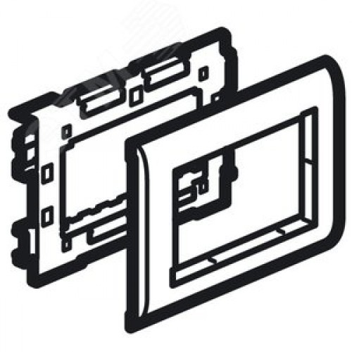 Суппорт 4 модуля MOSAIC для крышки 110мм