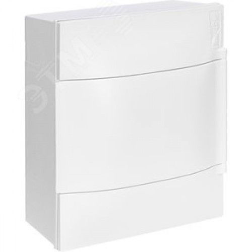 Practibox S Пластиковый щиток Навесной (ЩРн-П) 1X4 Белая дверь