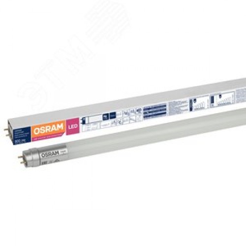 Лампа светодиодная T8 линейная LED 9Вт G13 SubstiTUBE Basic (замена 18 Вт) холодный прямое включение Osram