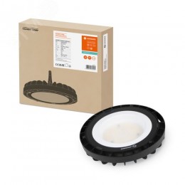 Светильник для высоких пролетов промышленный хайбей ДСП-133Вт 4000K 16000Лм IP65 подвесной темперированное стекло