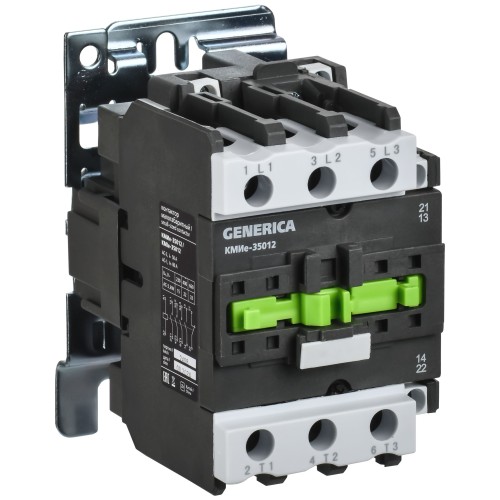 Контактор КМИе-35012 50А 230В/АС3 1NO,1NC GENERICA