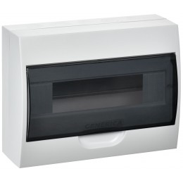 Корпус пластиковый ЩРН-П-12 черная прозрачная дверь IP41 GENERICA