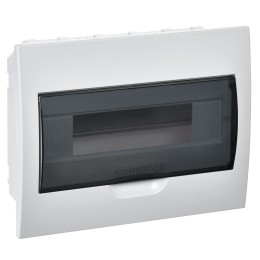 Корпус пластиковый ЩРВ-П-12 черная прозрачная дверь IP41 GENERICA