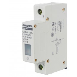 Ограничитель импульсных перенапряжений ОПС1-C 1Р 10/40кА 230В GENERICA