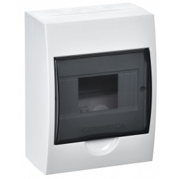 Корпус пластиковый ЩРН-П-6 черная прозрачная дверь IP41 GENERICA