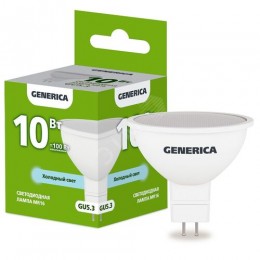 Лампа светодиодная MR16 софит 10Вт 230В 6500К GU5.3 GENERICA