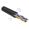 Витая пара U/UTP кат 5E 4 пары LDPE 305м черный GENERICA